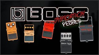 Boss Distortion Pedals Comparison  by Nick Percev [upl. by Hareema]