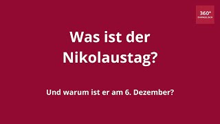 Was ist der Nikolaustag Ein Erklärvideo [upl. by Irodim]