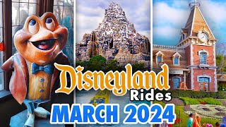 Disneyland Rides  March 2024 POVs 4K 60FPS [upl. by Ardeahp]