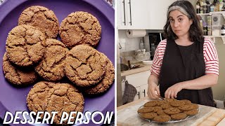 Claire Saffitz Makes Holiday Molasses Spice Cookies  Dessert Person [upl. by Westfahl]