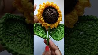 Girasol a crochet paso a paso tutorial crochet 14defebrero [upl. by Arul357]