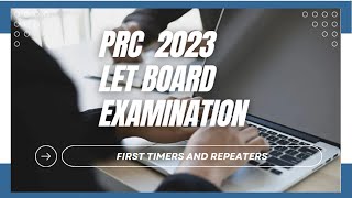 How to apply for PRC LET BOARD EXAMINATION this 2023 [upl. by Adnovay252]