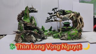 LAYOUT BỂ CÁ  THẦN LONG VỌNG NGUYỆT [upl. by Releehw842]