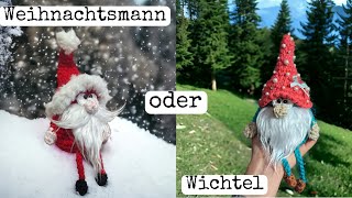 Weihnachtsmann  Wichtel Kantenhocker häkeln [upl. by Elora]