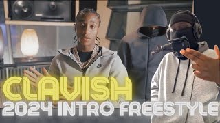 INTRODUCTION  Clavish  2024 Intro Freestyle Official Video REACTION [upl. by Coulson]