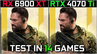 RX 6900XT vs RTX 4070Ti  Test in 14 Games at 4K  How Big The difference is [upl. by Reltuc]