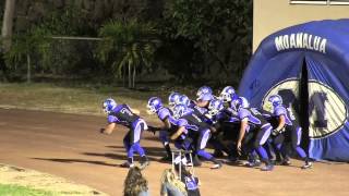 Moanalua Football 2013 Alternate Uniform Entrance [upl. by Anertak]