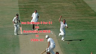 Ian Botham’s Heroic 5 for 41 vs Australia at MCG 198687 – Unforgettable Match [upl. by Acinoed818]