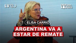 Elisa quotLilitaquot Carrió Argentina va a estar de remate  Voz y Voto 2024 [upl. by Goldwin]