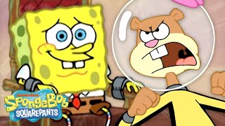 Every Time Sandy Rescued SpongeBob 🐿️  60 Minute Compilation  SpongeBob [upl. by Rowan]