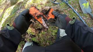 CASUAL METAL DETECTING IN COLD FOREST  SWEDEN  METALLDETEKTERING SVERIGE [upl. by Jenne462]