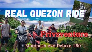 Real Quezon Ride using my Motoposh Evo Deluxe 150 [upl. by Linnie]