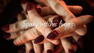 How to make witches fingers  Halloween recipe video [upl. by Nemrac]