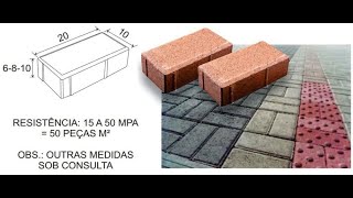 MÁQUINA PARA FABRICAR BLOCOS E PISOS DE CONCRETO [upl. by Derman753]