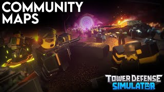 Tower Defense Simulator Community Maps [upl. by Nwotna176]