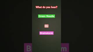 Green needle or brain storm supremepogger weird audioillusion [upl. by Ailssa]