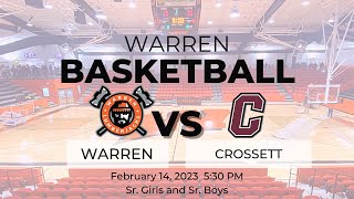 Warren vs Crossett Basketball [upl. by Arocat]