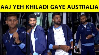 TEAM INDIA PLAYERS LEAVING FOR AUSTRALIA SERIES FROM MUMBAI AIRPORT FOR BORDER GAVASKAR TROPHY [upl. by Vincenta]