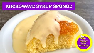 Microwave Golden Syrup Sponge Pudding  Treacle Sponge Pudding [upl. by Enehs]