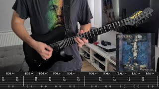 Sepultura  Clenched Fist Guitar Cover  Screentabs [upl. by Nagah]