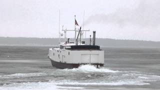 The Eleanor B breaks late ice [upl. by Avril]