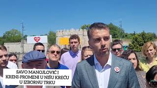 Savo Manojlović i krenipromeni u izbornoj trci u Nišu [upl. by Asquith]