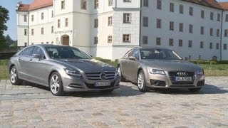 Mercedes CLS vs Audi A7 Sportback [upl. by Kenn]