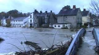 cockermouth floodsview from cocker lane footbridge [upl. by Anola]