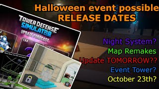 Halloween Event Possible RELEASE DATES amp Possible Event Tower Tower Defense Simulator [upl. by Hada]