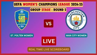 St Polten Vs Manchester City LIVE Score UPDATE 202425 UEFA Womens Champions League Soccer Round 2 [upl. by Pebrook]