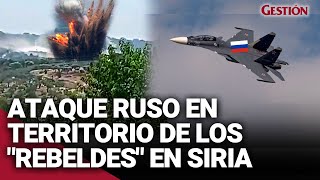 SIRIA Ataque RUSO en territorio de los rebeldes dejan 3 fallecidos y heridos [upl. by Anaiad]