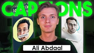 How To Make Ali Abdaal Style Captions in Capcut [upl. by Nireves588]