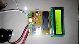 Microcontroller based Overheat detector using Temperature sensor with Buzzer indication [upl. by Eyma]