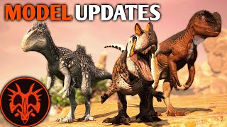 Path of Titans Model Updates for Concavenator Metriacanthosaurus and Ceratosaurus  February 2023 [upl. by Sherborn]