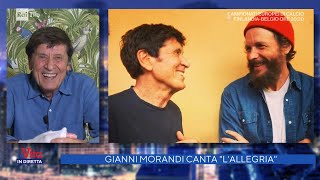 Gianni Morandi canta quotLallegriaquot ed è già un successo  La vita in diretta 21062021 [upl. by Eema]