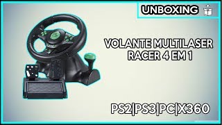 Unboxing volante Multilaser Racer 4 em 1 [upl. by Mabel]