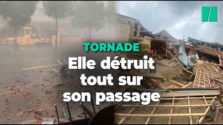 Les images des dégâts et le point sur la tornade à la frontière suisse [upl. by Hirasuna]