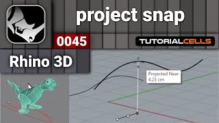 0045 project snap  project to cplane snap  in rhino [upl. by Stiegler704]