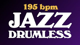 Jazz Drumless Backing Track 195 bpm [upl. by Ellehcram]