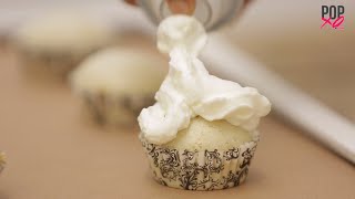 How To Make Vanilla Cupcakes From Scratch  POPxo Yum [upl. by Mirilla]