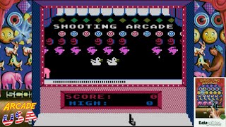 Shooting Arcade Atari 8 bit  Datasoft [upl. by Maye]