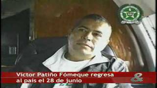 Víctor Patiño Fomeque regresa al País y quedará libre [upl. by Nwahsirhc611]