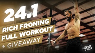 RICH FRONING Full 241 CrossFit Open Workout amp GIVEAWAY [upl. by Aikemehs]