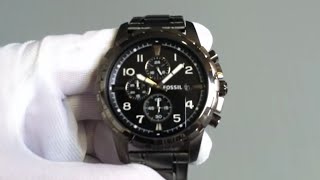 Mens Fossil Dean Chronograph Stainless Steel Watch FS4721 [upl. by Braasch468]