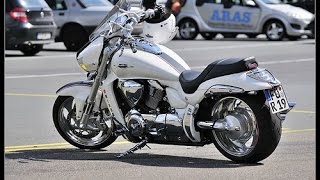 Suzuki Intruder M 1800 R exhaust sound compilation [upl. by Labotsirc]