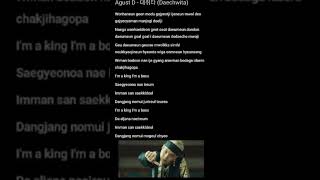 Suga Daechwita Rap lyrics [upl. by Noremak]