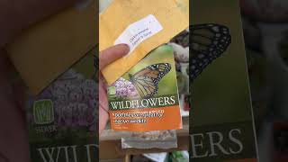 Time to plant those wildflower seeds gardeningtips wildflowers seeds spring [upl. by Field]