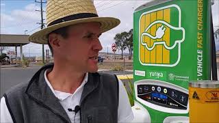 QLD ELECTRIC SUPERHIGHWAY  CHARLTON TOOWOOMBA FAST EV DC CHARGER [upl. by Granese783]