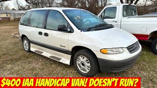 I won a 400 Handicap Van from IAA  Can it be Saved Doesnt Run [upl. by Neelav970]