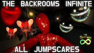 THE BACKROOMS INFINITE ALL JUMPSCARES AND RED ROOMS The Backrooms Infinite 111v Update [upl. by Adnala]